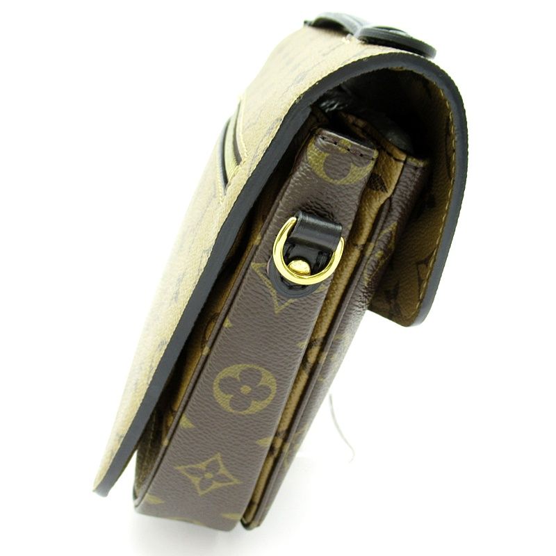 Louis Vuitton Pochette Metis MM Monogram Reverse Shoulder Bag Brown — view 5