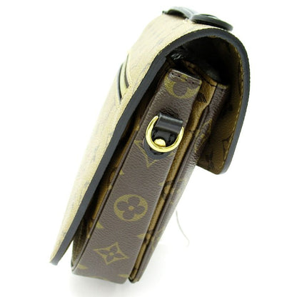 Louis Vuitton Pochette Metis MM Monogram Reverse Shoulder Bag Brown — view 5