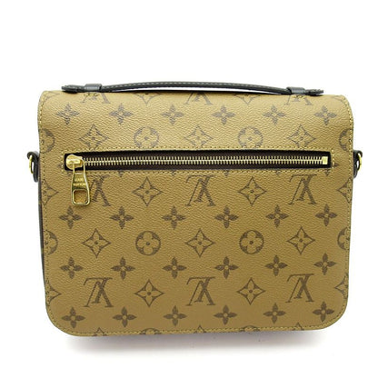 Louis Vuitton Pochette Metis MM Monogram Reverse Shoulder Bag Brown — view 4