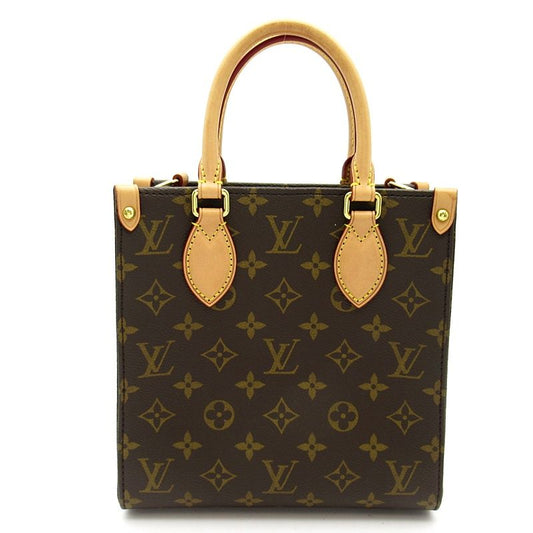 Louis Vuitton Sac Plat BB Monogram Handbag Brown