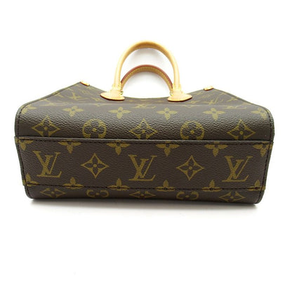 Louis Vuitton Sac Plat BB Monogram Handbag Brown — view 6