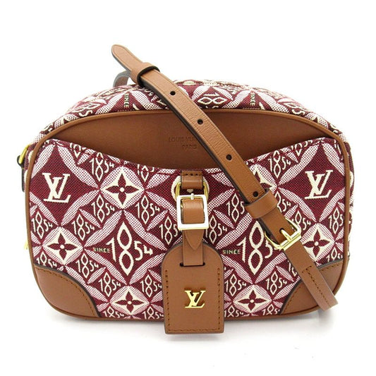 Louis Vuitton Deauville Mini Monogram Jacquard Handbag Bordeaux
