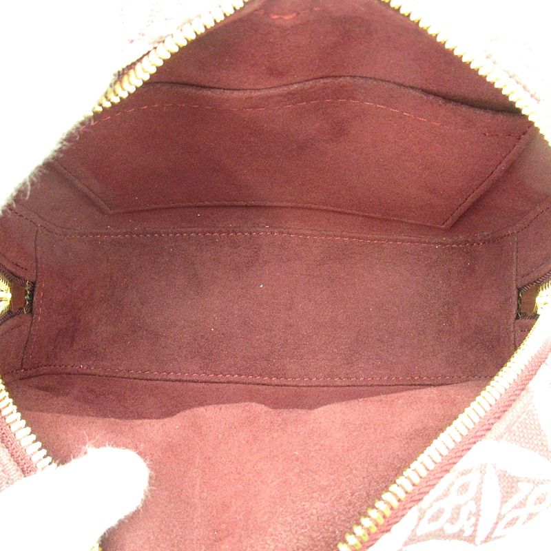 Louis Vuitton Deauville Mini Monogram Jacquard Handbag Bordeaux — view 7