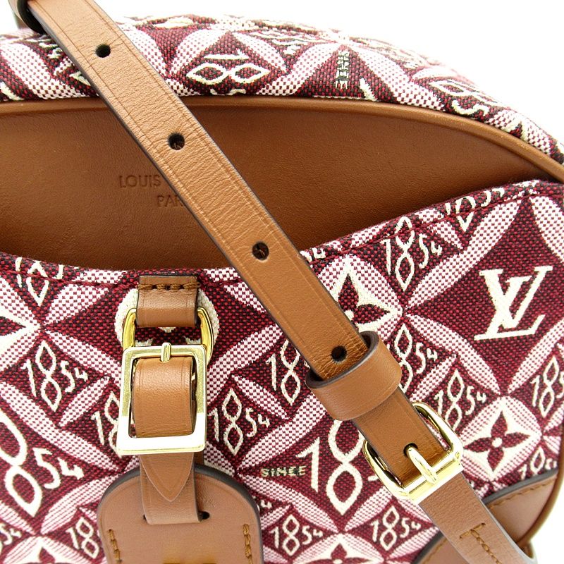 Louis Vuitton Deauville Mini Monogram Jacquard Handbag Bordeaux — view 2