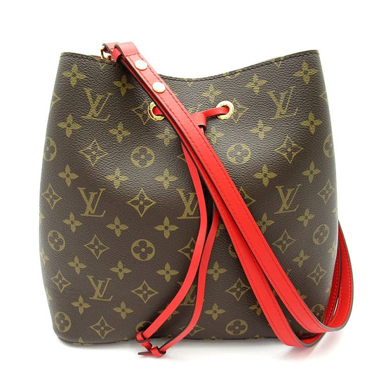 Louis Vuitton Neo Noe Monogram Shoulder Bag Coquelicot