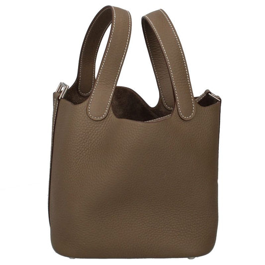 Hermes Picotin Lock PM Taurillon Clemence Handbag Etoupe