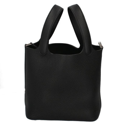 Hermes Picotin Lock PM Taurillon Clemence Handbag Black