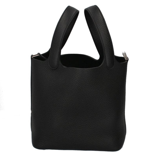Hermes Picotin Lock PM Taurillon Clemence Handbag Black
