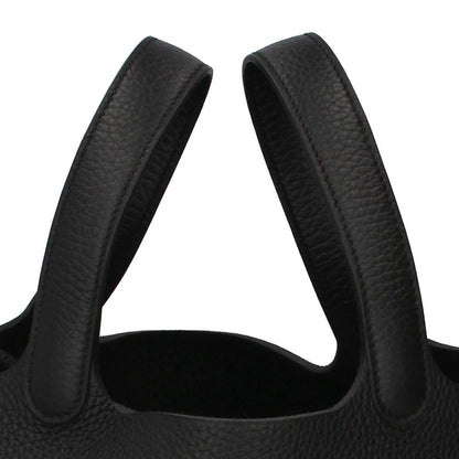 Hermes Picotin Lock PM Taurillon Clemence Handbag Black — view 2