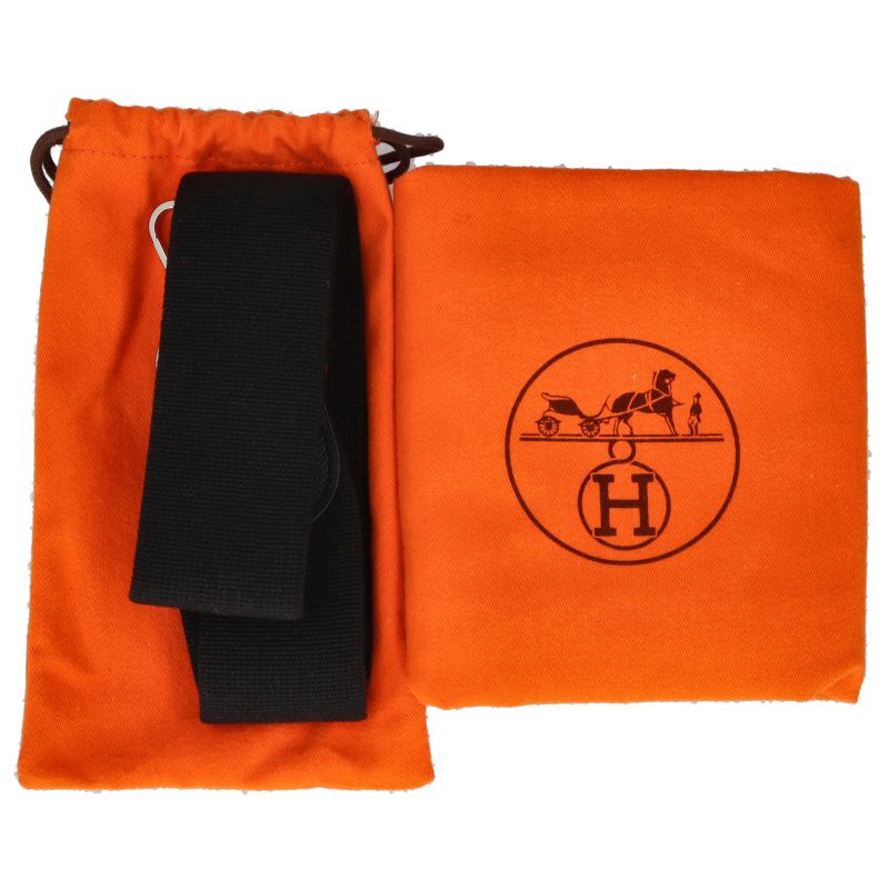 Hermes Evelyne 1 PM Veau Epsom Shoulder Bag Noir — view 9