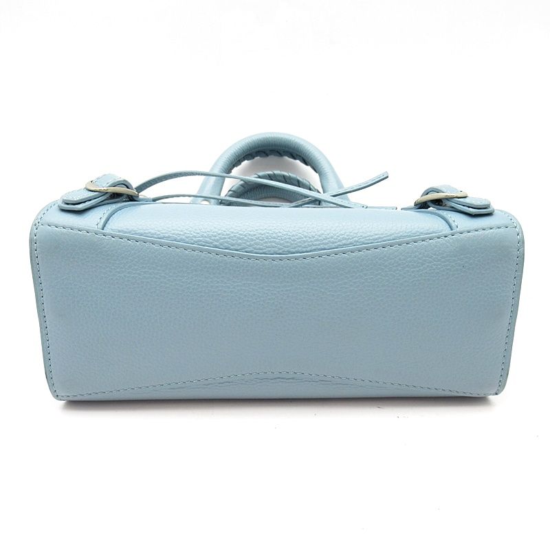 Balenciaga Neoclassic City Mini Calf Handbag Blue — view 6
