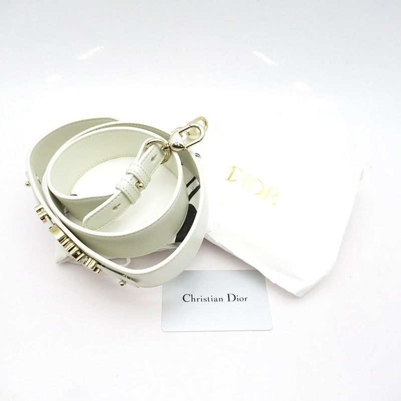 Dior Lady Dior MY Abc Small Lambskin Handbag White — view 8