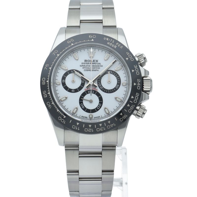 Rolex Cosmograph Daytona Watch Box SS Ceramic White Polished — view 2