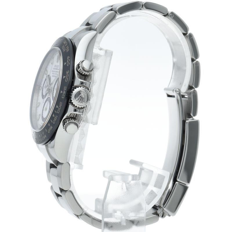 Rolex Cosmograph Daytona Watch Box SS Ceramic White Polished — view 3