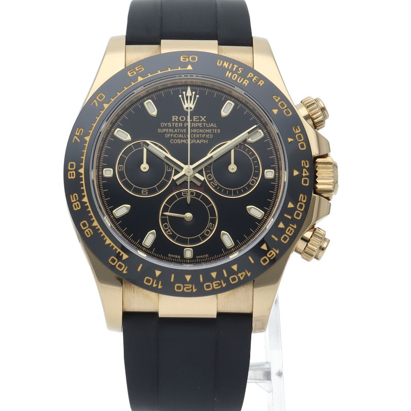 Rolex Cosmograph Daytona Watch Box 18k Yellow Gold Rubber Black Polished — view 2
