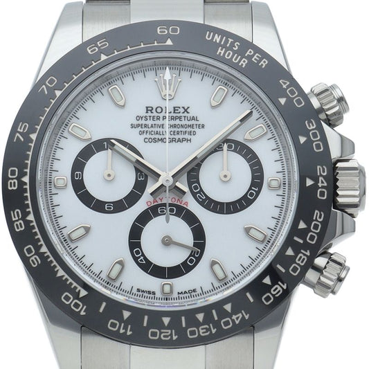 Rolex Cosmograph Daytona Watch Box SS Ceramic White Polished