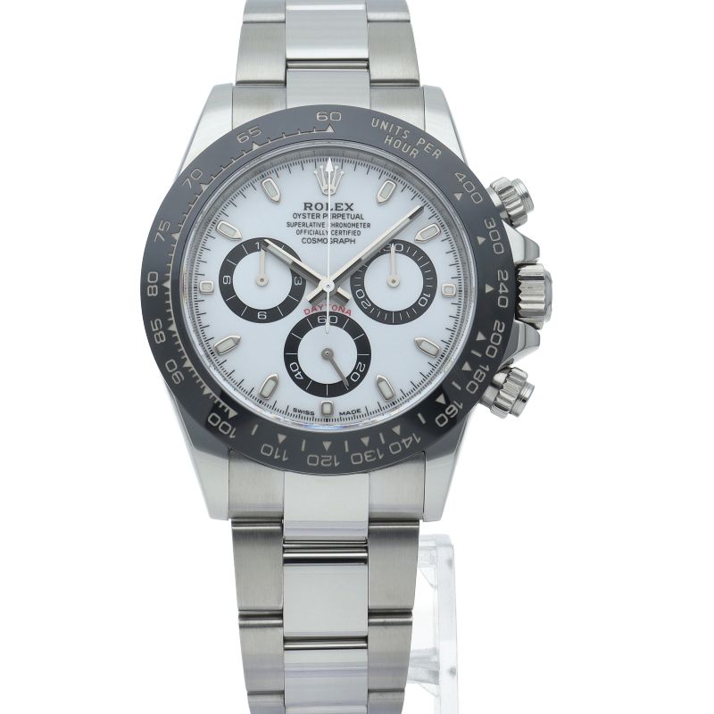 Rolex Cosmograph Daytona Watch Box SS Ceramic White Polished — view 2