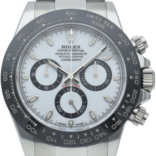 Rolex Cosmograph Daytona Watch Box SS Ceramic White Polished