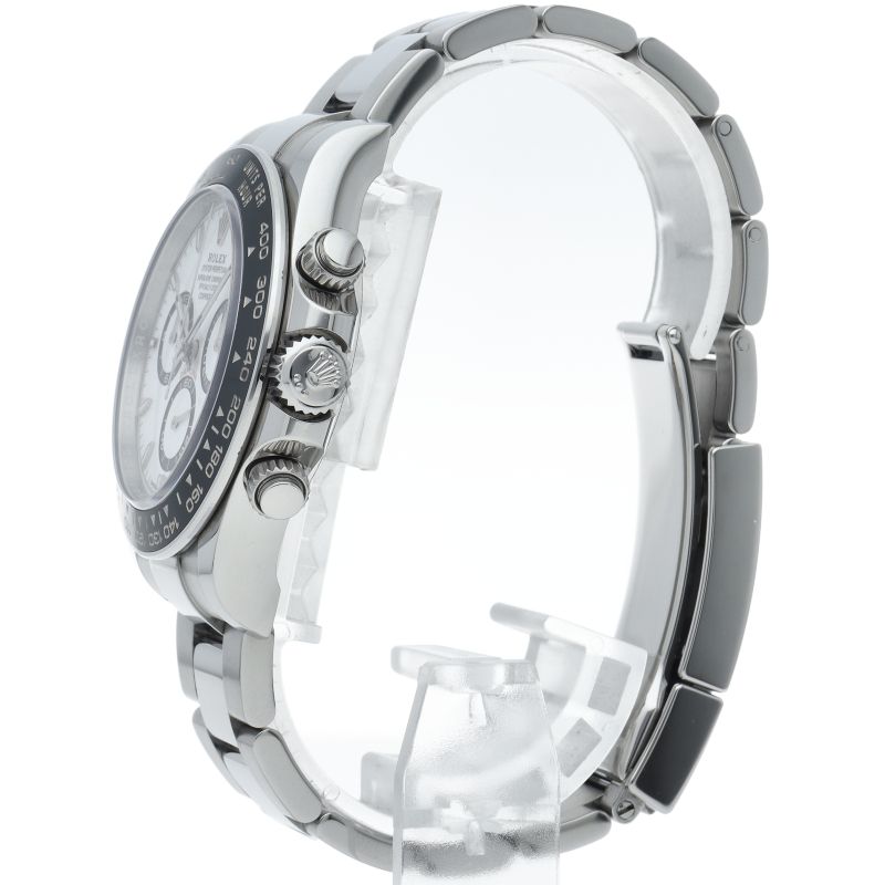 Rolex Cosmograph Daytona Watch Box SS Ceramic White Polished — view 3