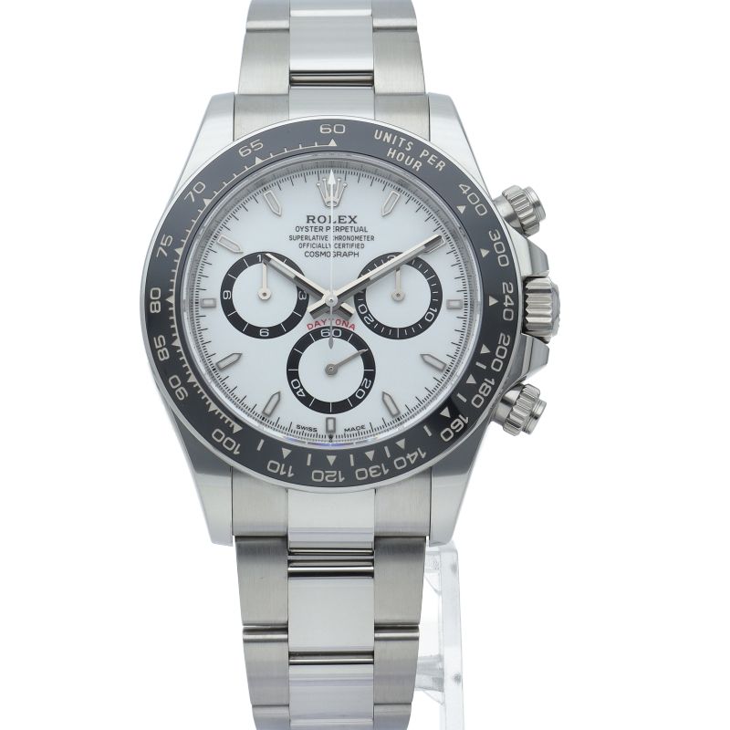 Rolex Cosmograph Daytona Watch Box SS Ceramic White Polished — view 2