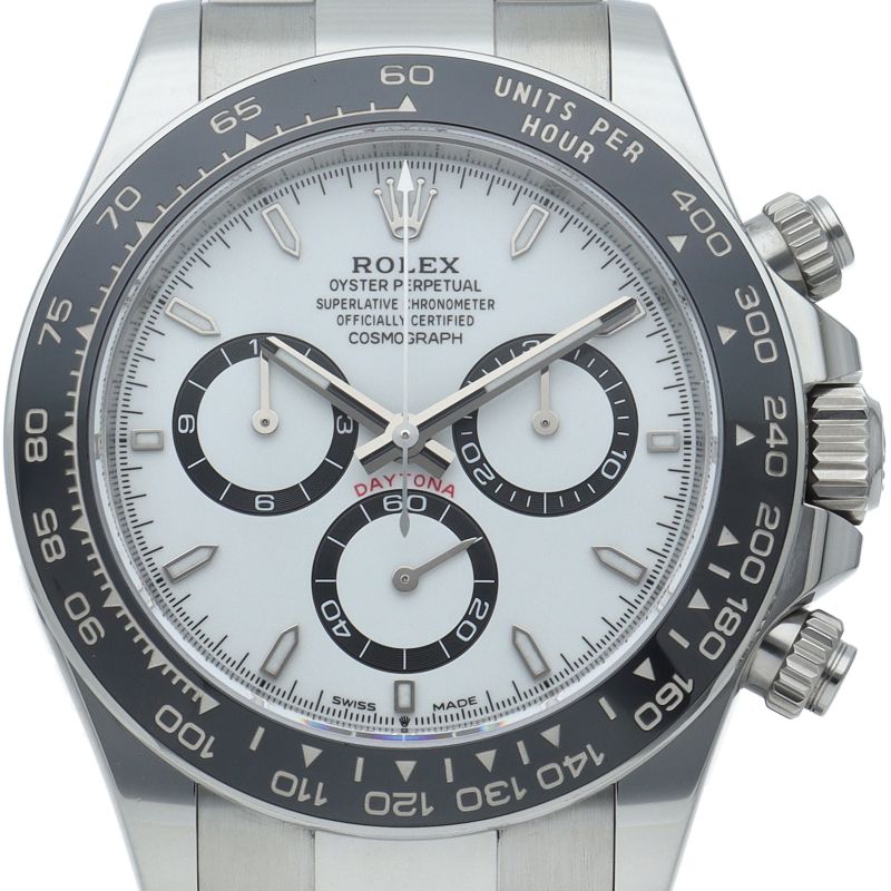 Rolex Cosmograph Daytona Watch Box SS Ceramic White Polished