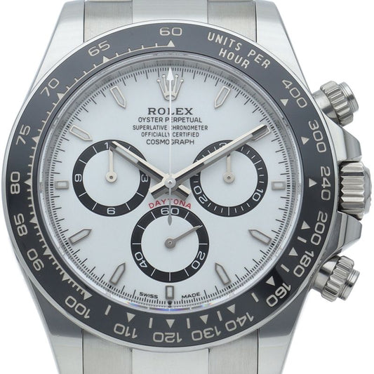 Rolex Cosmograph Daytona Watch Box SS Ceramic White Polished