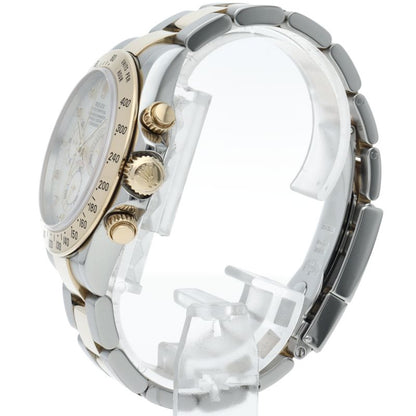 Rolex Cosmograph Daytona Watch White Shell 18k Yellow Gold SS — view 3