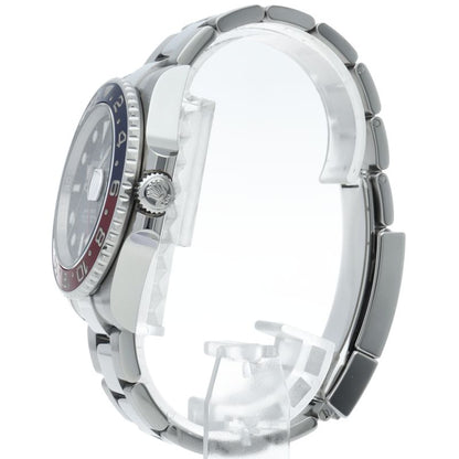 Rolex GMT Master 2 Watch Oyster Box SS Black Polished — view 3