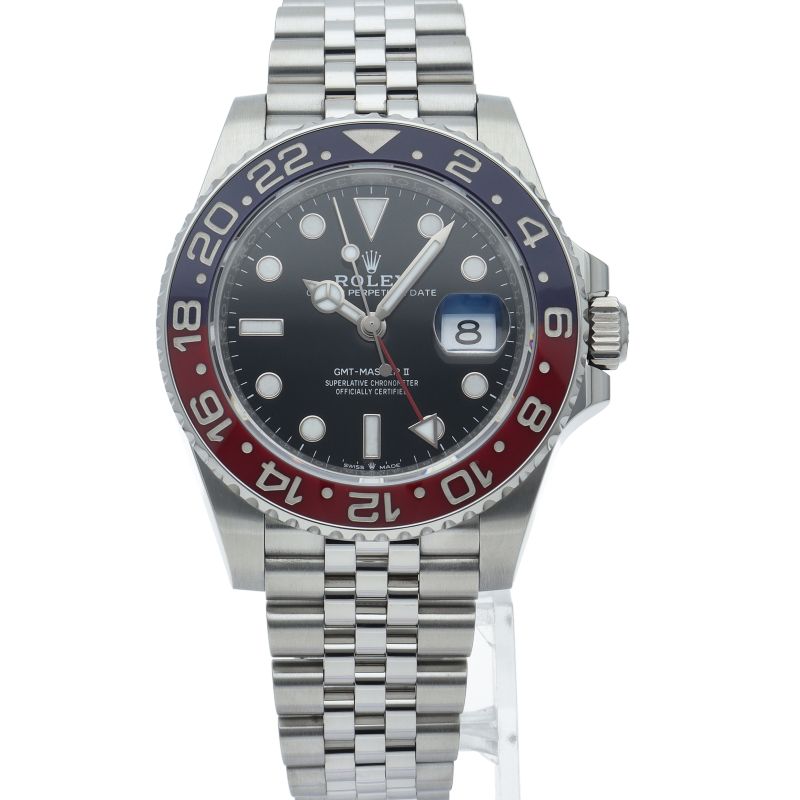Rolex GMT Master 2 Watch Box SS Black Polished — view 2