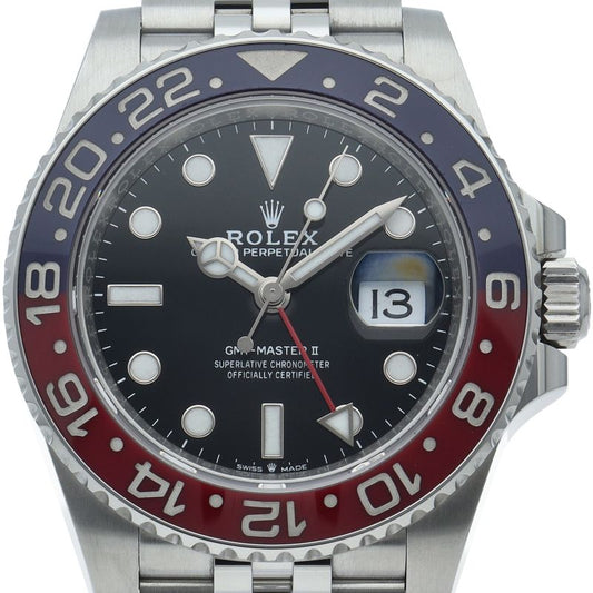 Rolex GMT Master 2 Watch Box SS Black Polished