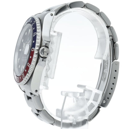 Rolex GMT Master 1 Tritium Single Buckle SS Watch Black Polished — view 3