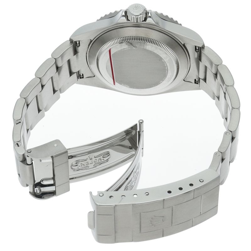 Rolex Submarinade Date Roulette SS Watch Black Polished — view 5