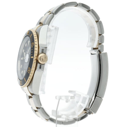 Rolex Submariner Date Watch 18k Yellow Gold SS Black Polished — view 3