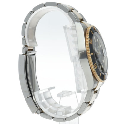 Rolex Submariner Date Watch 18k Yellow Gold SS Black Polished — view 4