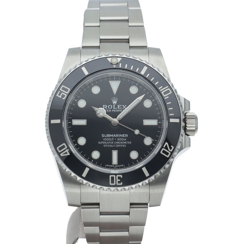 Rolex Submariner Watch Mirror Buckle Box SS Black — view 2