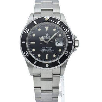 Rolex Submariner Date Tritium SS Watch Black Polished — view 2