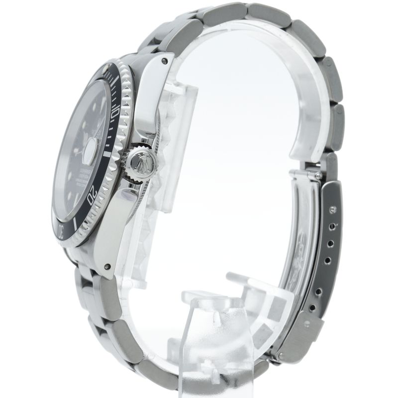 Rolex Submariner Date Tritium SS Watch Black Polished — view 3