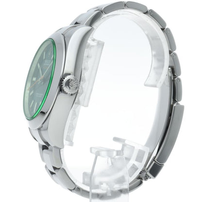 Rolex Milgauss Watch Green Saffiano Blue Box — view 3