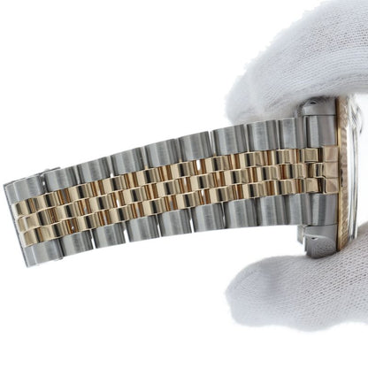 Rolex Datejust Watch Diamond Antique 18k Yellow Gold SS Champagne — view 6