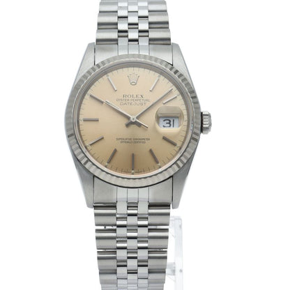 Rolex Datejust Watch 18k White Gold SS Chien Color Polished — view 2