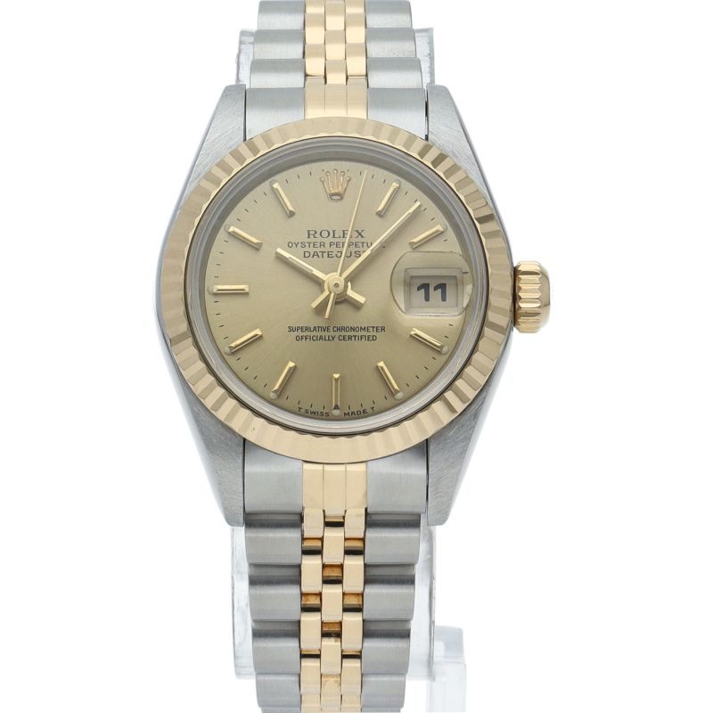 Rolex Datejust Watch 18k Yellow Gold SS Chien Color Polished 19 — view 2
