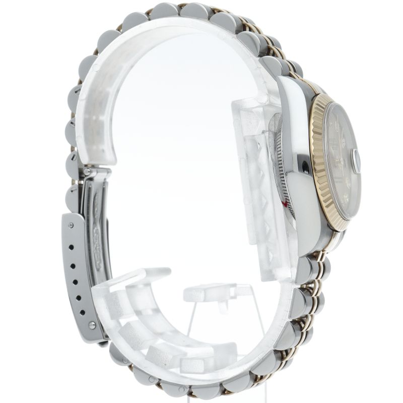 Rolex Datejust Watch Diamond 18k Yellow Gold SS Champagne — view 4