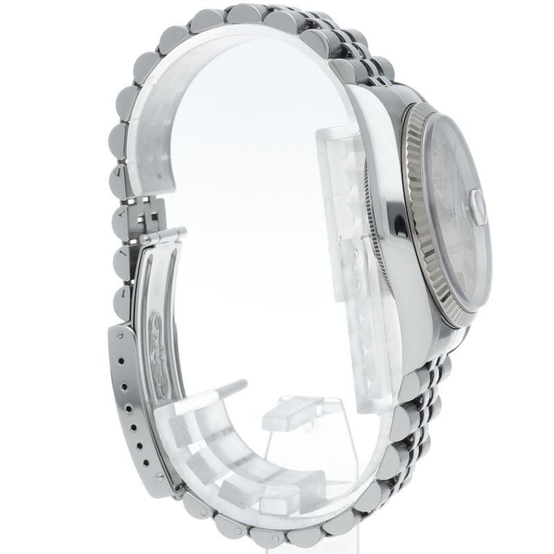 Rolex Datejust Watch 18k White Gold SS Silver Polished — view 4