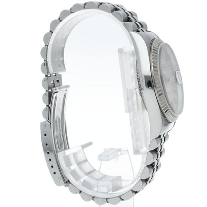 Rolex Datejust Watch 18k White Gold SS Silver Polished — view 4