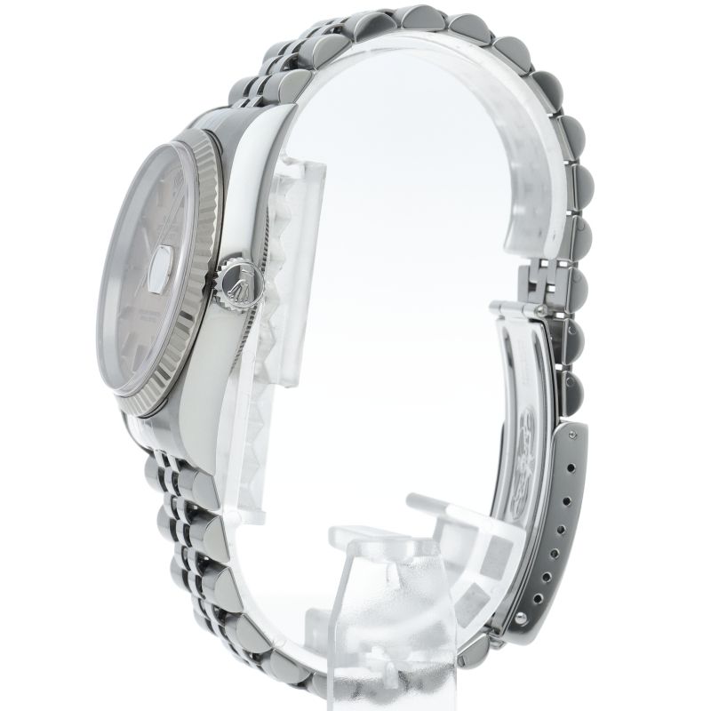 Rolex Datejust Watch 18k White Gold SS Silver Polished — view 3