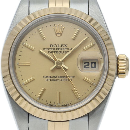 Rolex Datejust Watch 18k Yellow Gold SS Chien Color Polished 19