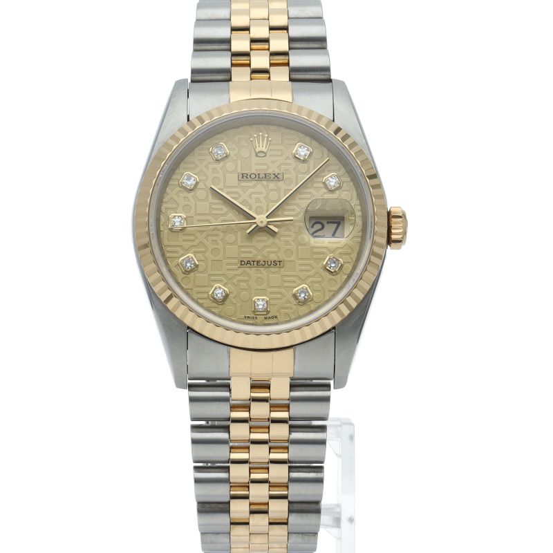 Rolex Datejust Watch Diamond Computer Dial Box International Service — view 2