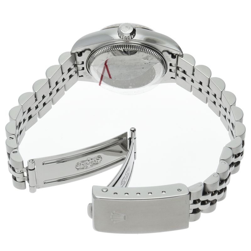 Rolex Datejust Watch Diamond 18k White Gold SS Black Polished — view 5