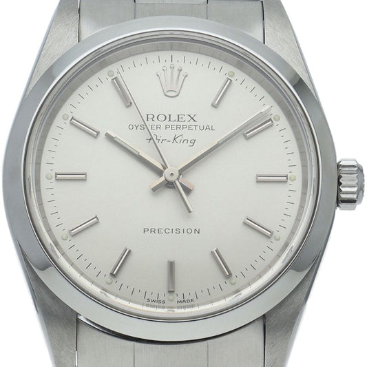 Rolex Air King SS Watch Silver Polished