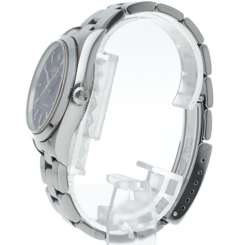 Rolex Air King Box SS Watch Black Polished — view 3